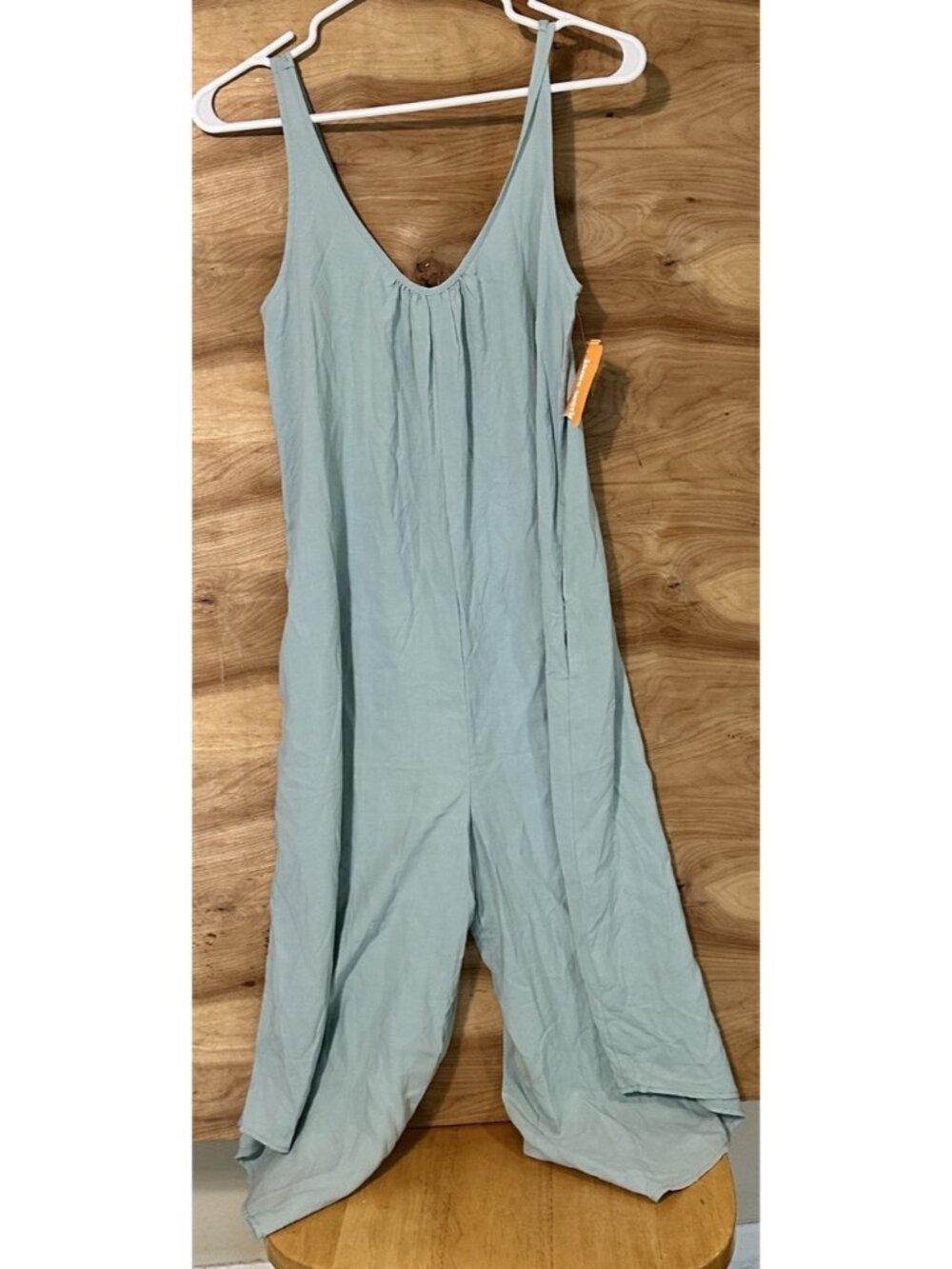 NWT Jams World XS Mist Jumpsuit Womens Wide Leg Romper  Relaxed Resort